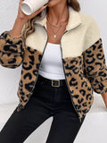 Cozy Leopard Fleece Zip-Up Jacket - The Leopard Owl Boutique