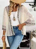 Open Front Kimono Cardigan - The Leopard Owl Boutique