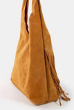 Fame Layered Fringe Detail Suede Hobo Bag - The Leopard Owl Boutique