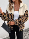 Cozy Leopard Fleece Zip-Up Jacket - The Leopard Owl Boutique