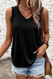 Chic V-Neck Tank with Wide Straps - The Leopard Owl Boutique