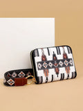 Modern Geometric Wallet in Faux Leather - The Leopard Owl Boutique