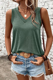 Chic V-Neck Tank with Wide Straps - The Leopard Owl Boutique