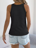 Soft Sleeveless Openwork Knit Tank - The Leopard Owl Boutique